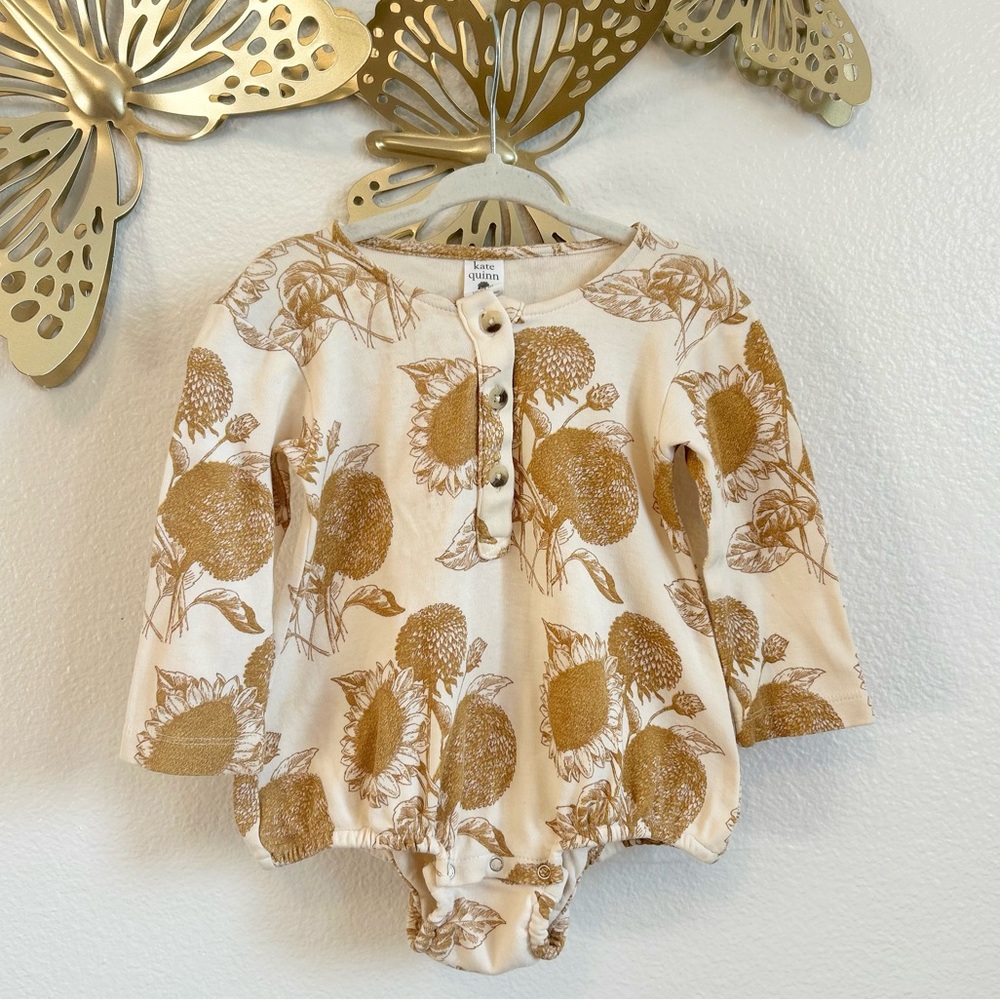 Kate Quinn Sunflower Bubble Romper